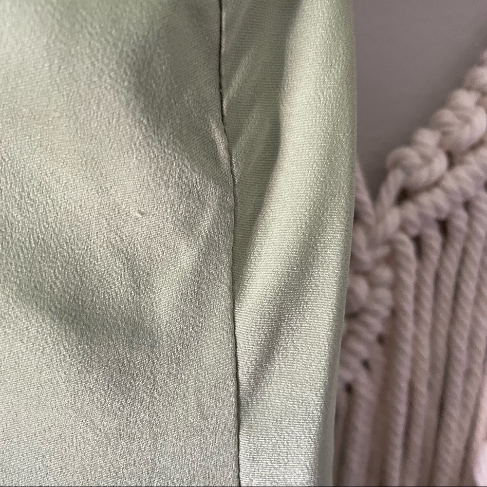 Verge Girl Sage Green Satin Mini Slip Dress - Picture 8 of 8